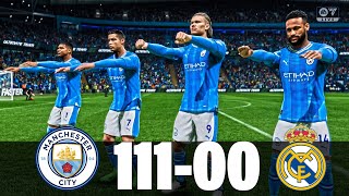 FC 24 - Manchester City 111 - 0 Real Madrid Ft Ronaldo, Messi, Mbappe, Haaland, Neymar and More