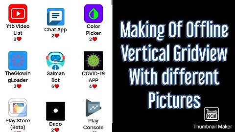How to make Offline Advance Vertical Gridview with choice of your pictures in sketchware
