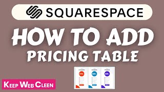 Add Pricing Table/Pricing Plans in Squarespace website 2024(Easy way) | elfsight Widgets