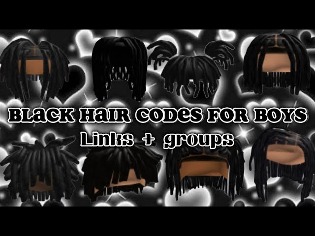 cabelo boy  Black hair roblox, Black emo hair, Boy hairstyles