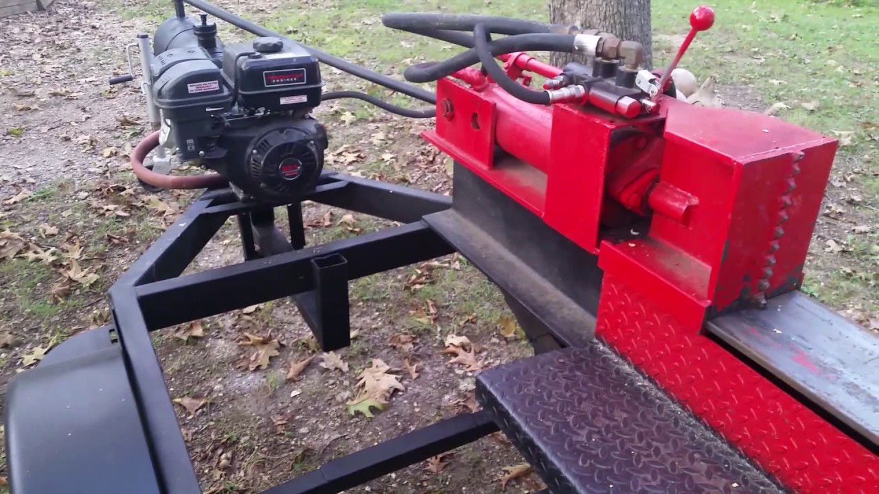 Homemade Wood Splitter - YouTube