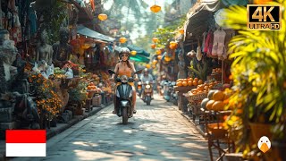 Kuta, Bali, Indonesia🇮🇩 Послеобеденная прогулка по оживленным улицам (4K HDR)