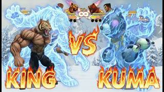 Street Fighter X Tekken - Dudley & King vs Kuma & Kazuya (Hardest)