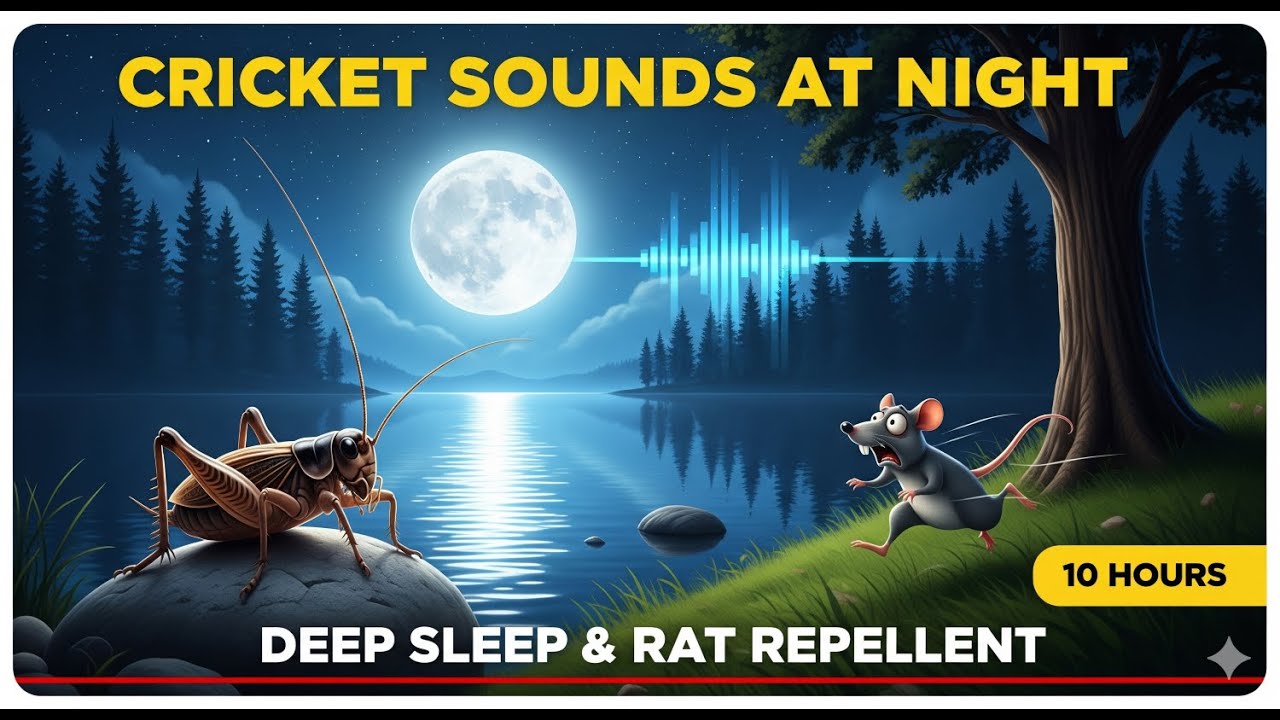 🔴 "10 Hours of Cricket Chirping – Relaxing Nature Sounds for Sleep, Focus & Stress Relief"