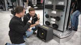 Kicker Comp Loaded Subwoofer Boxes at SEMA - HookedOnTronics.com Product Introduction Part 1/2
