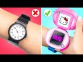 HICE un RELOJ de GATITO | ¡Alumno Rico vs. Pobre! Ideas de Cambio de Imagen por 123 GO! SCHOOL