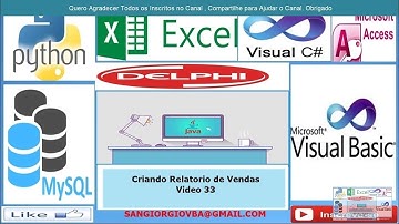 Curso Programação C# - Criando Relatorio Vendas Completo