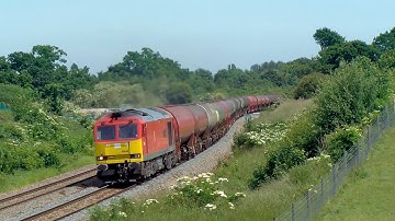 Railfreight on the Berks and Hants, DB Cargo and Freightliner Class 59, 66, and 60