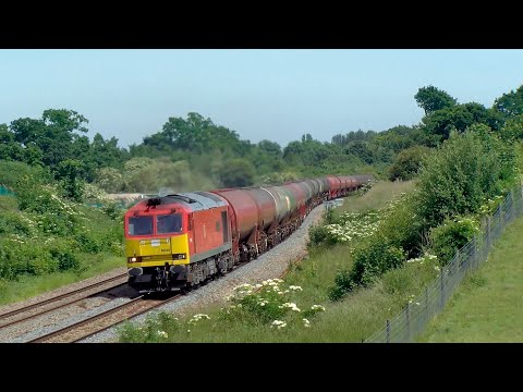 Railfreight on the Berks and Hants, DB Cargo and Freightliner Class 59, 66, and 60