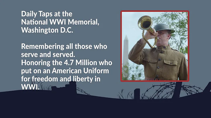 Thursday 02/02/2023, Taps at the National WWI Memo...