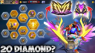 20 DIAMOND ONLY?💎NEW SKYWING, NEW EVO AK47, NEW GLOO WALL, NEW EMOTE NEW HYPERBOOK EVENT😍FREE FIRE