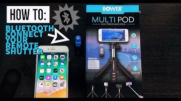 How to Bluetooth Connect Your Remote Shutter Release- Bower Multi-Pod 6-In-1 Tripod Selfie Stick