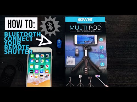 How to Bluetooth Connect Your Remote Shutter Release- Bower Multi-Pod 6-In-1 Tripod Selfie Stick
