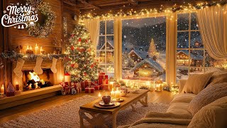 Instrumental Christmas Music With Cracking Fireplace Cozy Christmas Music Ambience