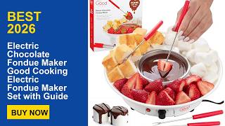 Electric Chocolate Fondue Maker Good Cooking Electric Fondue Maker Set with Guide