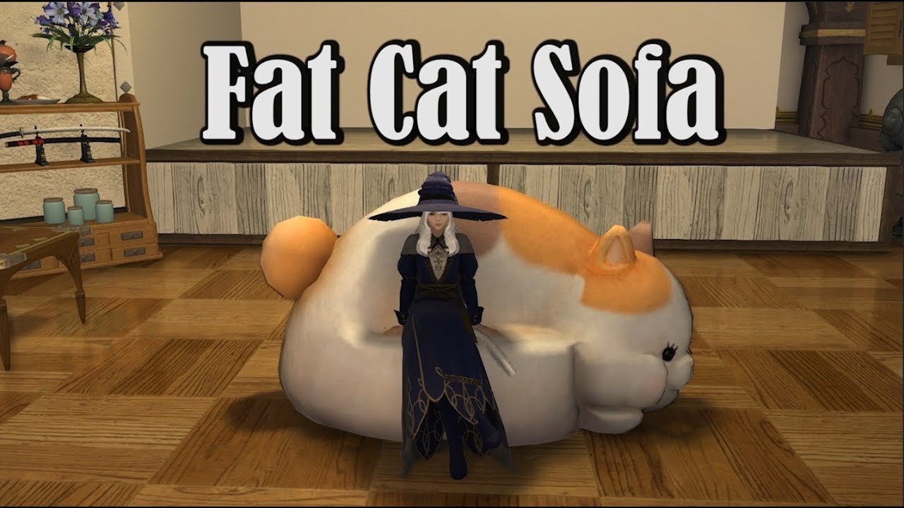 FFXIV: Fat Cat Sofa - Housing - YouTube
