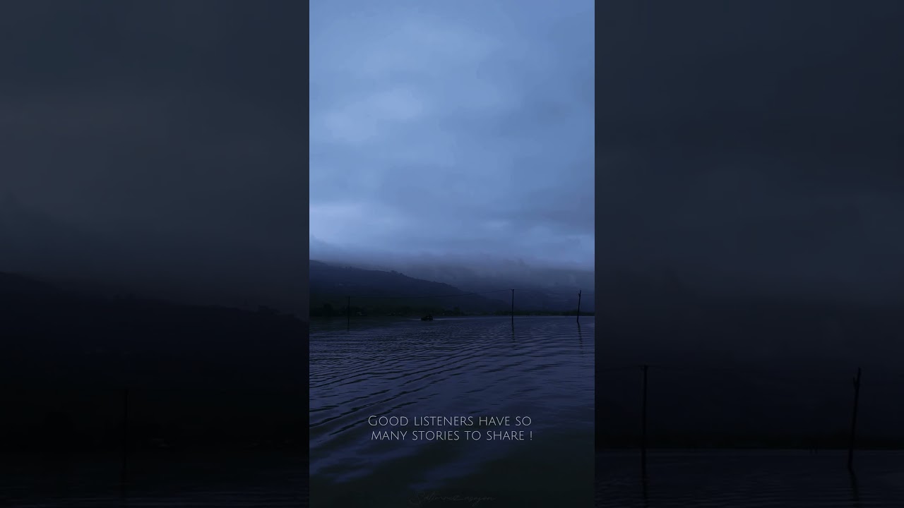 Deep ocean and mountain  