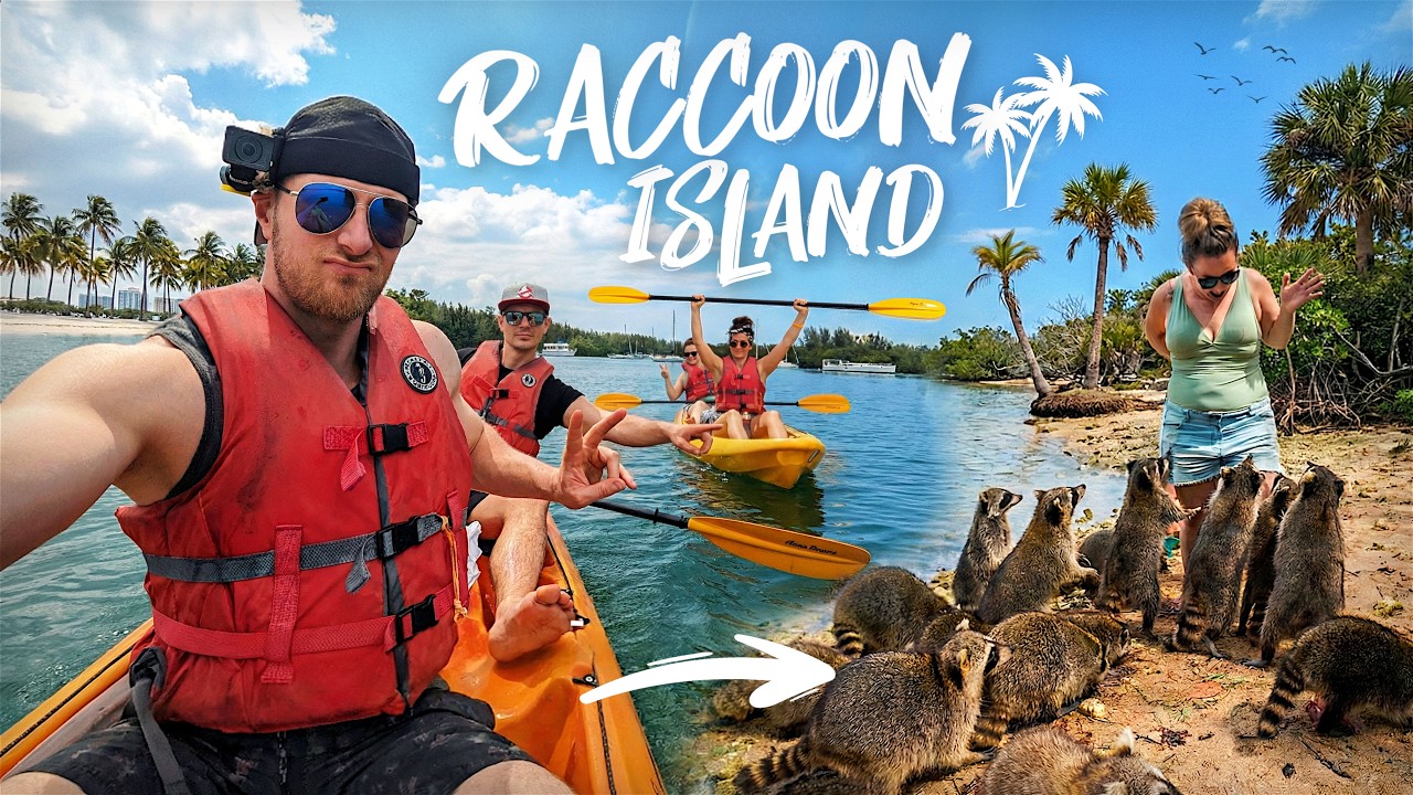 UMZINGELT VON WASCHBÄREN! Kanu-Tour nach Raccoon Island | Miami | Florida Roadtrip - Folge 07