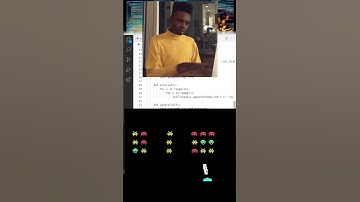coding SPACE INVADERS in 60 seconds #gamedev #programming #python #tech
