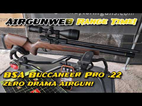BSA Buccaneer Pro .22 First Shots ZERO DRAMA PCP - 50 Yard Groups with Hawke Optics and JSB Pellets