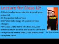 Relation between electric intensity and potential