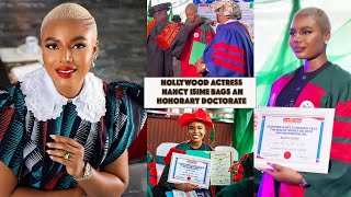 Congratulations to Nollywood Actress Nancy Isime on the conferment of an Honorary Doctorate in Arts