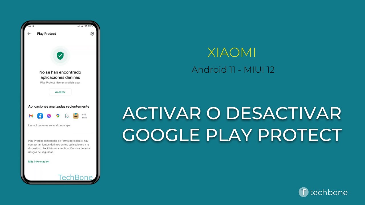 Activar o desactivar Google Play Protect Xiaomi [Android 11 MIUI 12