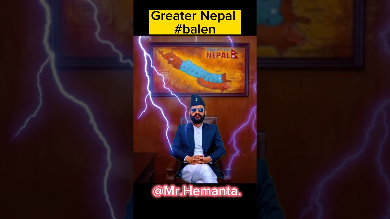 Greater nepal map in balen’s office😱😱.