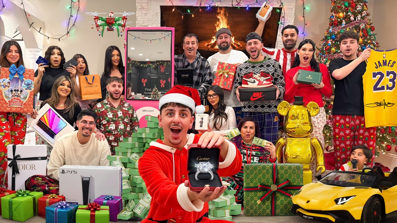 CRAZIEST FAMILY CHRISTMAS GIFT OPENING (10 YEAR ANNIVERSARY)