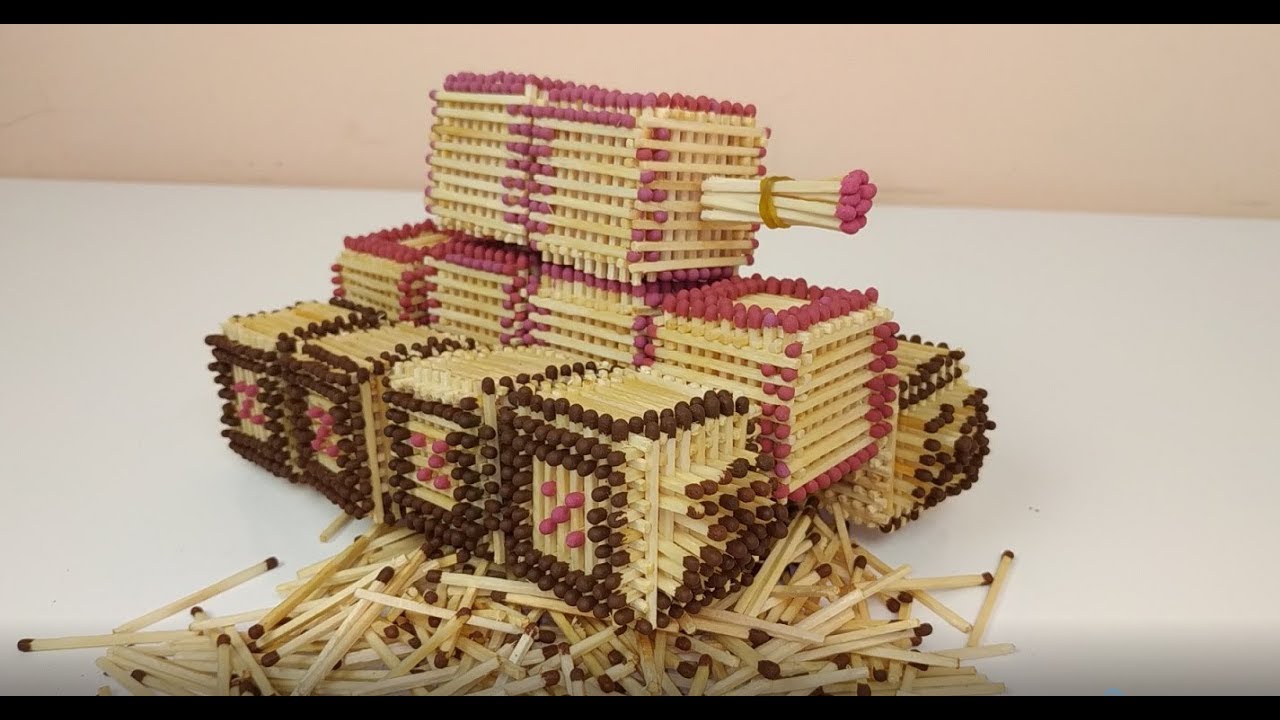 Танк из спичечных коробков своими руками. Мастер-класс с пошаговыми фото Танк из спичечных коробков своими руками. Мастер-класс с пошаговыми фото