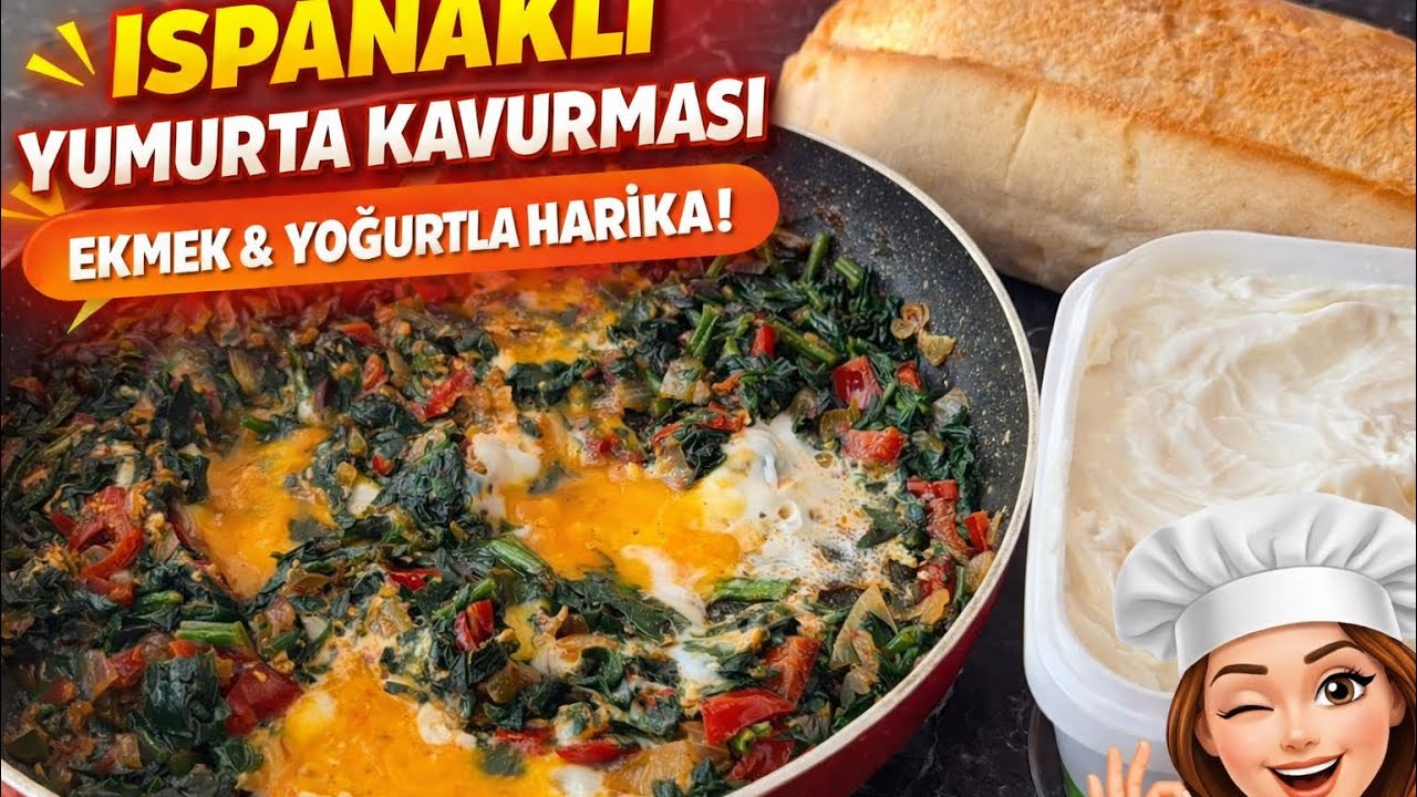 Nefis yumurtalı ıspanak kavurması yumurtalı ıspanak tarifi