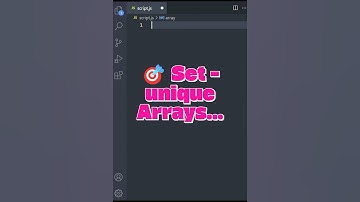 🎯 Set – Remove Duplicates Like Magic!  #coding #javascript #arrays #dsa