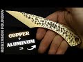 Making a sharp aluminum bronze kiridashi knife