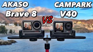 Campark V40 VS Akaso Brave 8 - Action Camera Comparison!