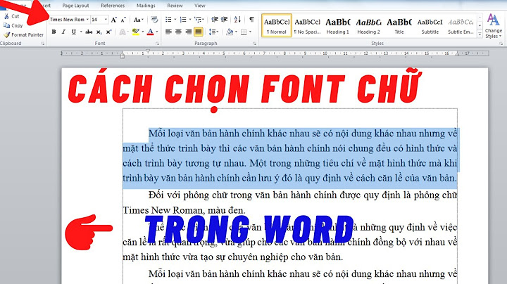 Các font việt hóa soạn thảo văn bản đẹp