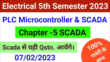 SCADA Most Important Questions| Polytechnic 5th Semester 2023 |PLC most important Questions |5th sem