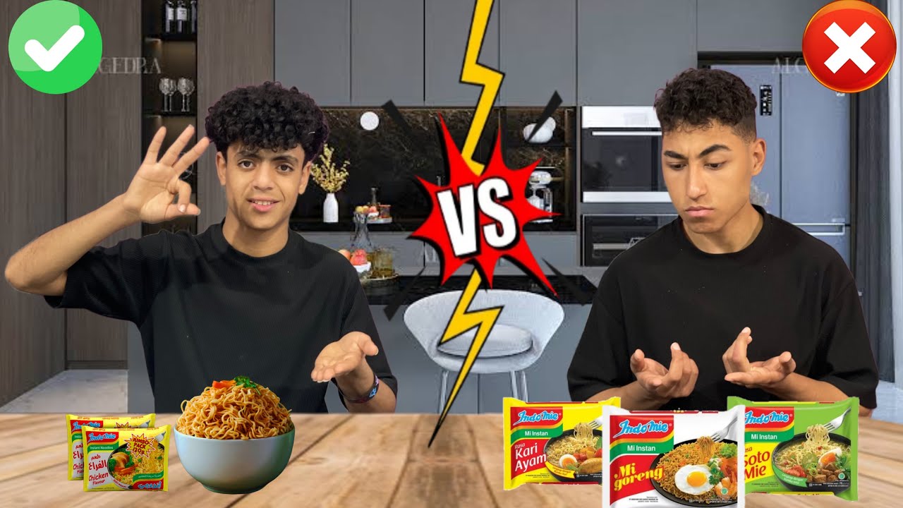 تحدى الاندومي أجدد وصفات الاندومي مع سيد وعبدالرحمن 💪