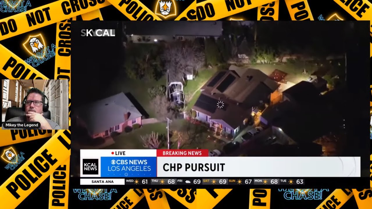 LIVE POLICE CHASE OF SMASH AND GRAB SUSPECTS - YouTube