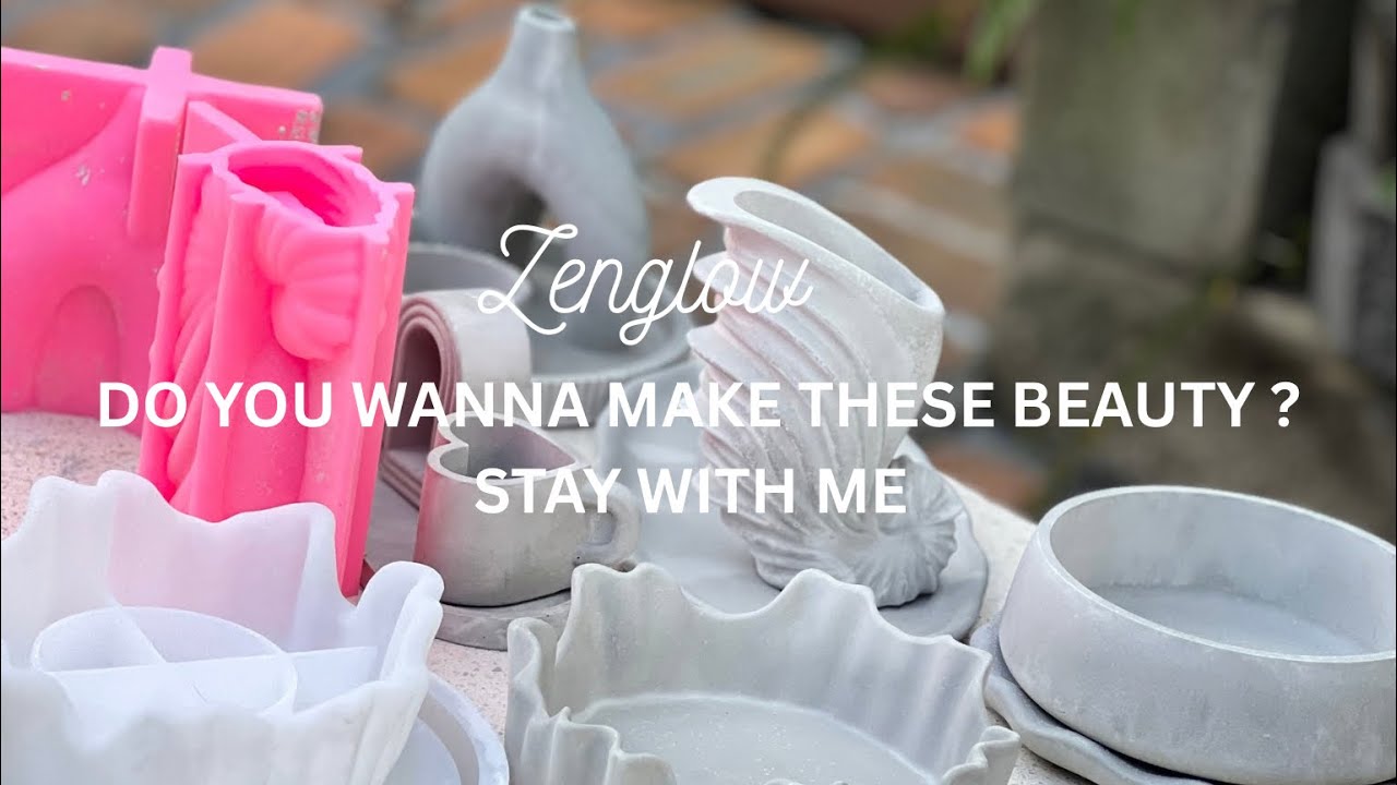 Satisfying Mold Removal & Sanding | Handmade Decorative Art Process | ASMR/DIY