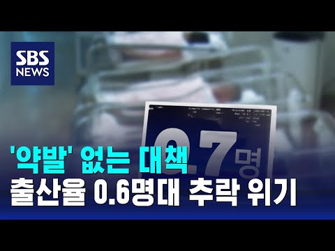 약발 없는 대책 출산율 0 6명대 추락 위기 SBS 