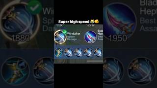 Super speed in mobile legends