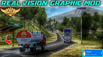 Mod Bussid 3.7.1 - Ets2 Real Vision Graphics Mod For Bus Simulator Indonesia।Bussid Mod Map।Bussid