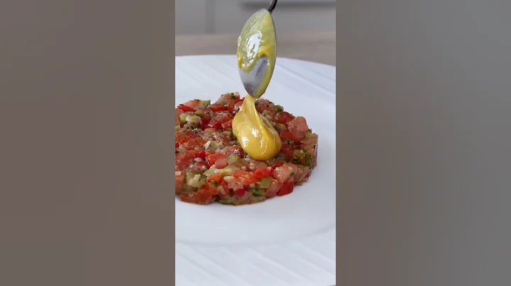 Fine dining VEGAN TARTARE at home | Plating Inspiration