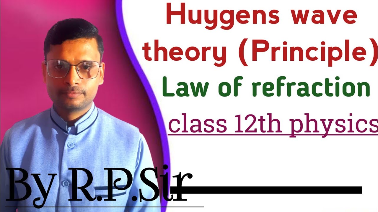 Write Huygens wave theory and derive the laws of refraction from it. 