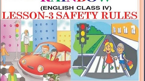 Class 4th ENGLISH Lesson-3  SAFETY RULES  (with solved excercise)        PSEB BY SUSHIL KUMAR