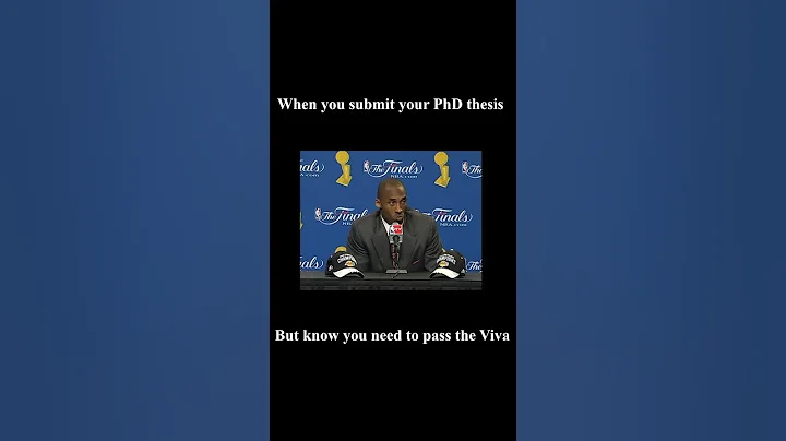 When you submit your thesis but know you need to pass the viva #shorts