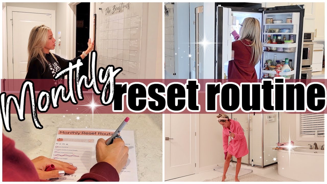 *NEW* MONTHLY RESET CLEANING ORGANIZING PLANNING GETTING OUR LIFE TOGETHER TIFFANI BEASTON HOMEMAKIN