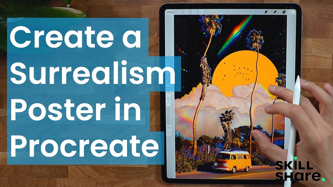 Create a Surrealism Poster in Procreate | Skillshare - YouTube