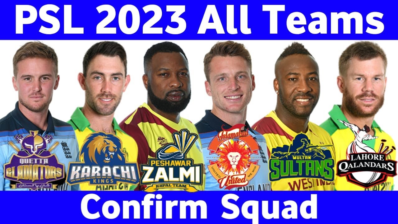 PSL 2024 All Team Squad l Pakistan Super League 2024 All Teams