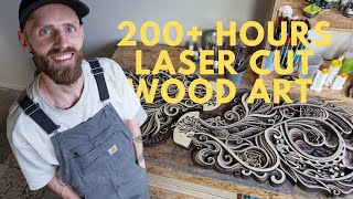 Making a laser cut artwork for world's largest art exhibition | Step-by-Step process